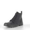 Baskets Montantes Unisexe en Cuir Noir